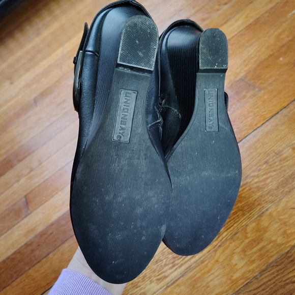 Y2K Faux Leather Wedge Knee Boots Slouch Buckle Straps Unionbay Boot 8 Women's - Picture 8 of 9